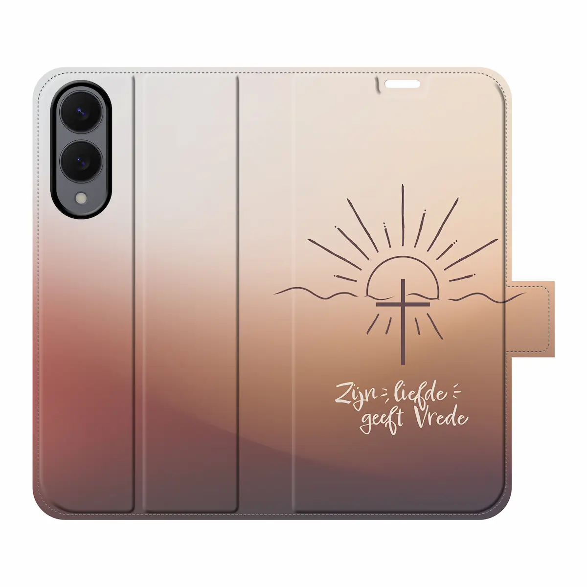 Zijn liefde geeft vrede (Portemonneehoesje)