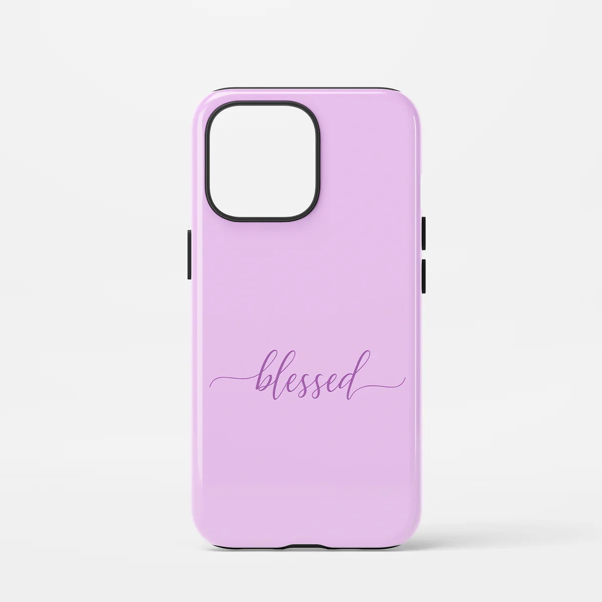 Christelijk toughcase telefoonhoesje ‘Blessed’, subtiel en positief christelijk ontwerp
