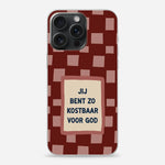 Christelijk softcase telefoonhoesje met de tekst Jij bent zo kostbaar voor God