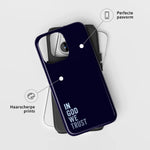 Christelijk toughcase telefoonhoesje ‘God trust’ met perfecte pasvorm en haarscherpe print