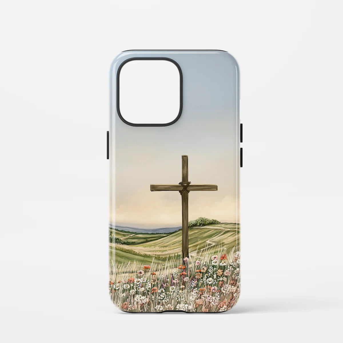 Christelijk toughcase telefoonhoesje met kruis als teken van hoop, stijlvol design met betekenis