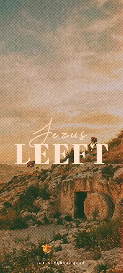 Jezus leeft! Christelijke Paas-wallpaper als dagelijkse reminder van hoop en vreugde