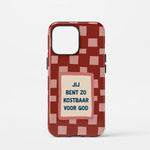 Christelijk toughcase telefoonhoesje ‘Jij bent zo kostbaar voor God’, liefdevol en bemoedigend design