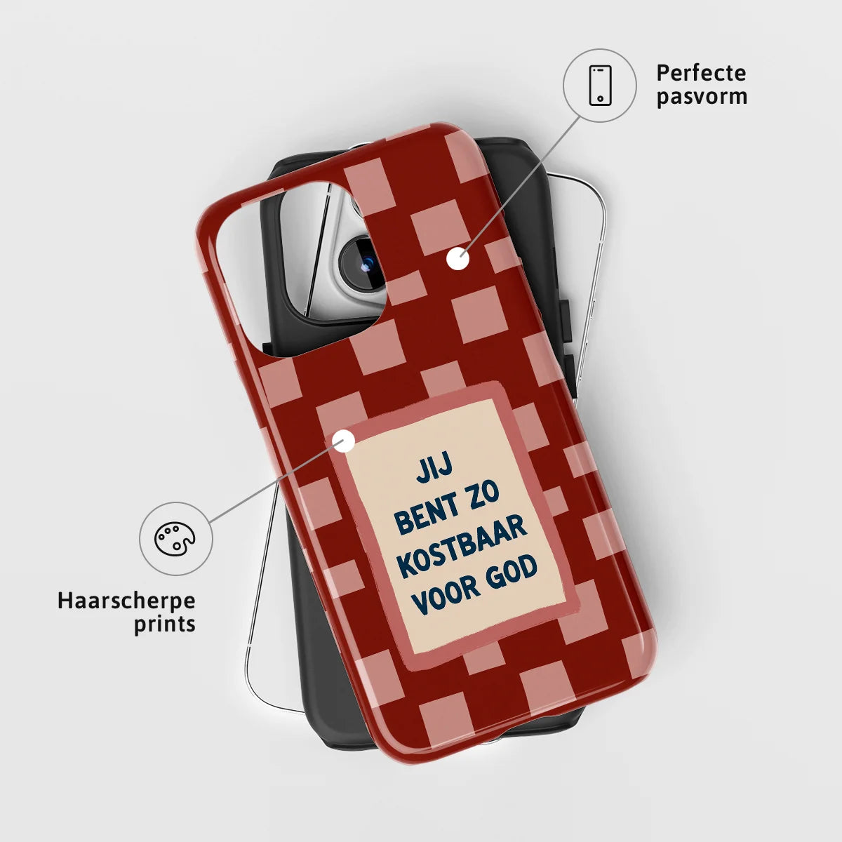 Christelijk toughcase telefoonhoesje ‘Jij bent zo kostbaar voor God’ met perfecte pasvorm en haarscherpe print