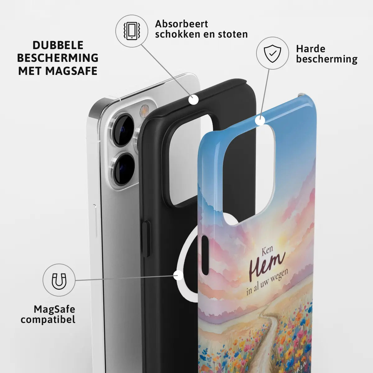 Toughcase MagSafe Ken Hem in al uw wegen – dubbele laag bescherming voor dagelijks gebruik