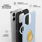 Christelijk toughcase MagSafe hoesje Life gave me Lemons Jesus made me Lemonade – gouden citroenen op blauw