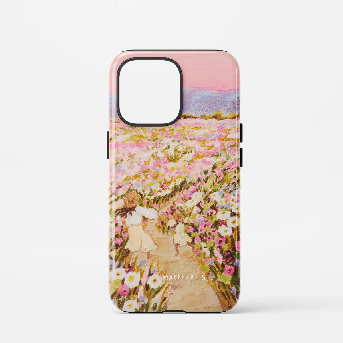 Christelijk toughcase telefoonhoesje met volledig bedrukt Mattheüs 6 design