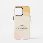 Christelijk toughcase telefoonhoesje Psalm 46:6, inspirerend en krachtig geloofsdesign