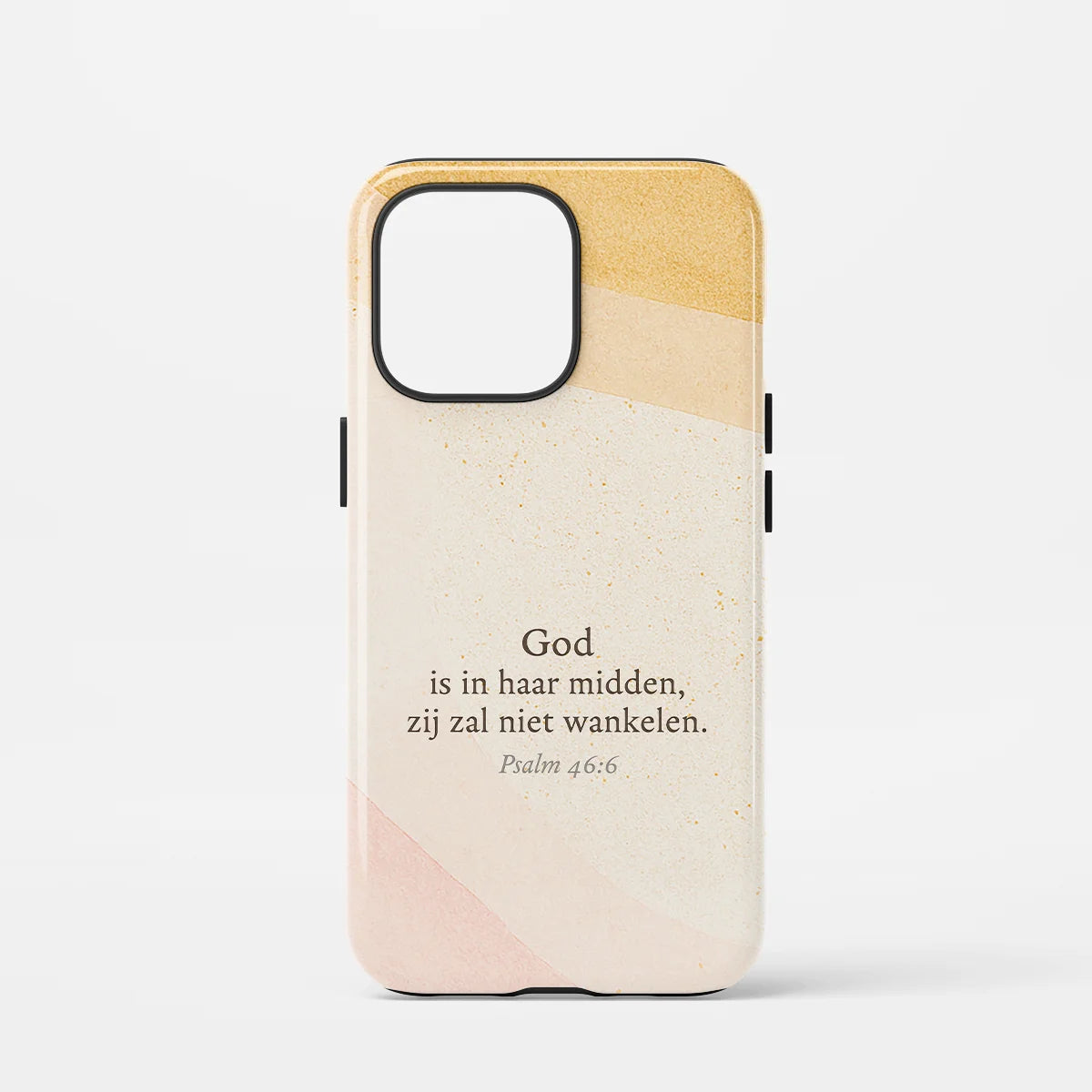Christelijk toughcase telefoonhoesje Psalm 46:6, inspirerend en krachtig geloofsdesign