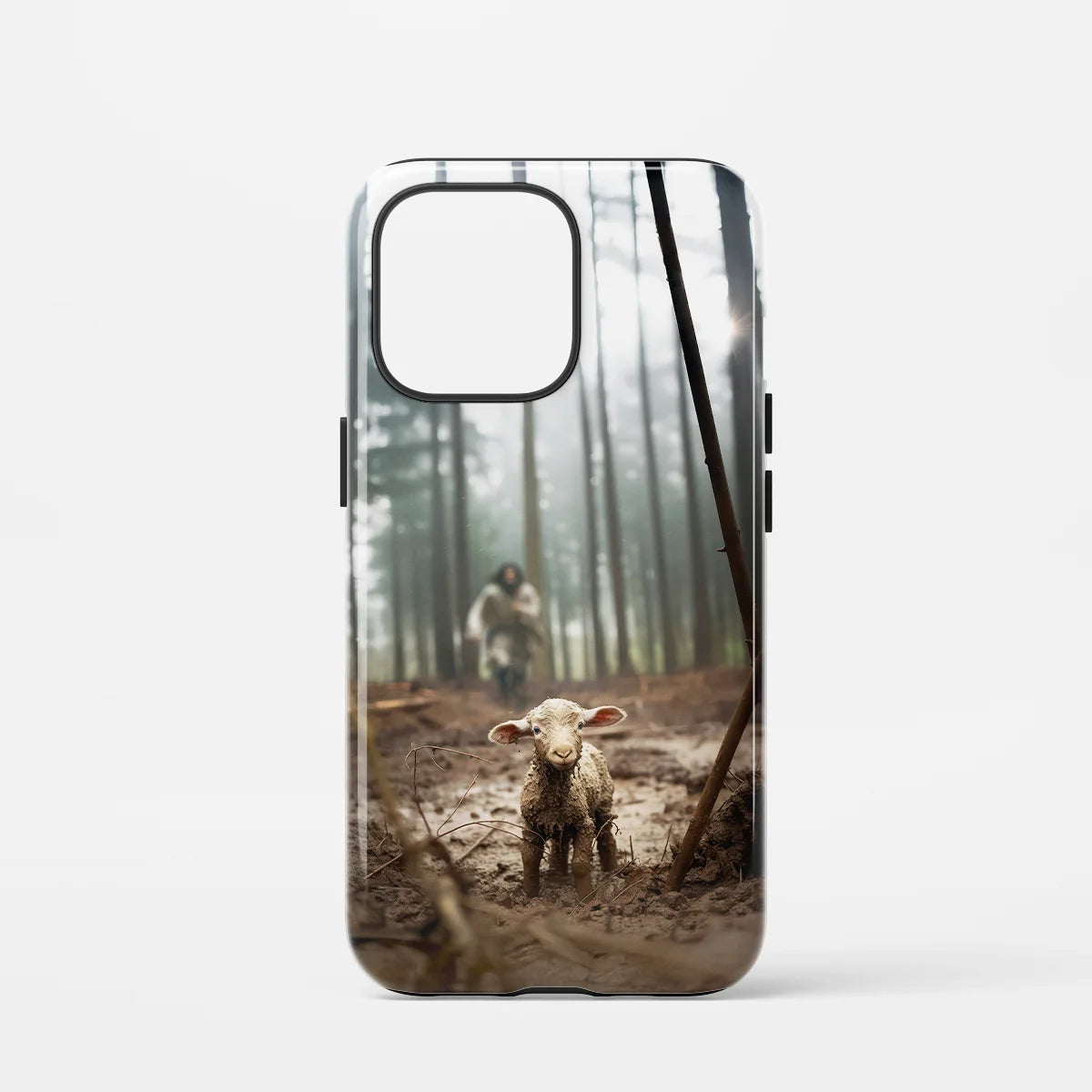 Christelijk toughcase telefoonhoesje ‘Verloren schaap’, symbolisch en inspirerend christelijk design