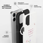 Christelijk toughcase met MagSafe telefoonhoesje ‘Vertrouw op de Heer’ met dubbele laag bescherming en schokabsorberende werking