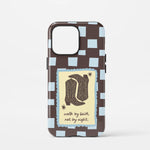 Christelijk toughcase telefoonhoesje ‘Walk by faith not by sight’, modern en inspirerend geloofsdesign